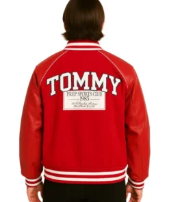 Relaxed Padded Varsity Jacket (Back)