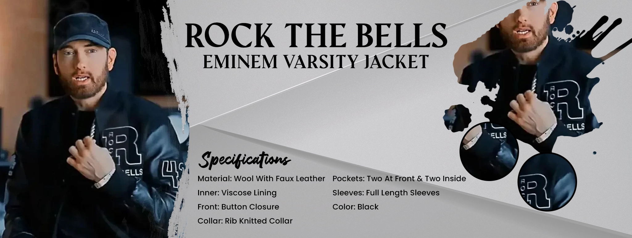 Rock The Bells Eminem Varsity Jacket
