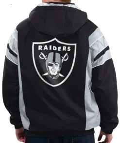 Starter Raiders Pullover Jacket back pose