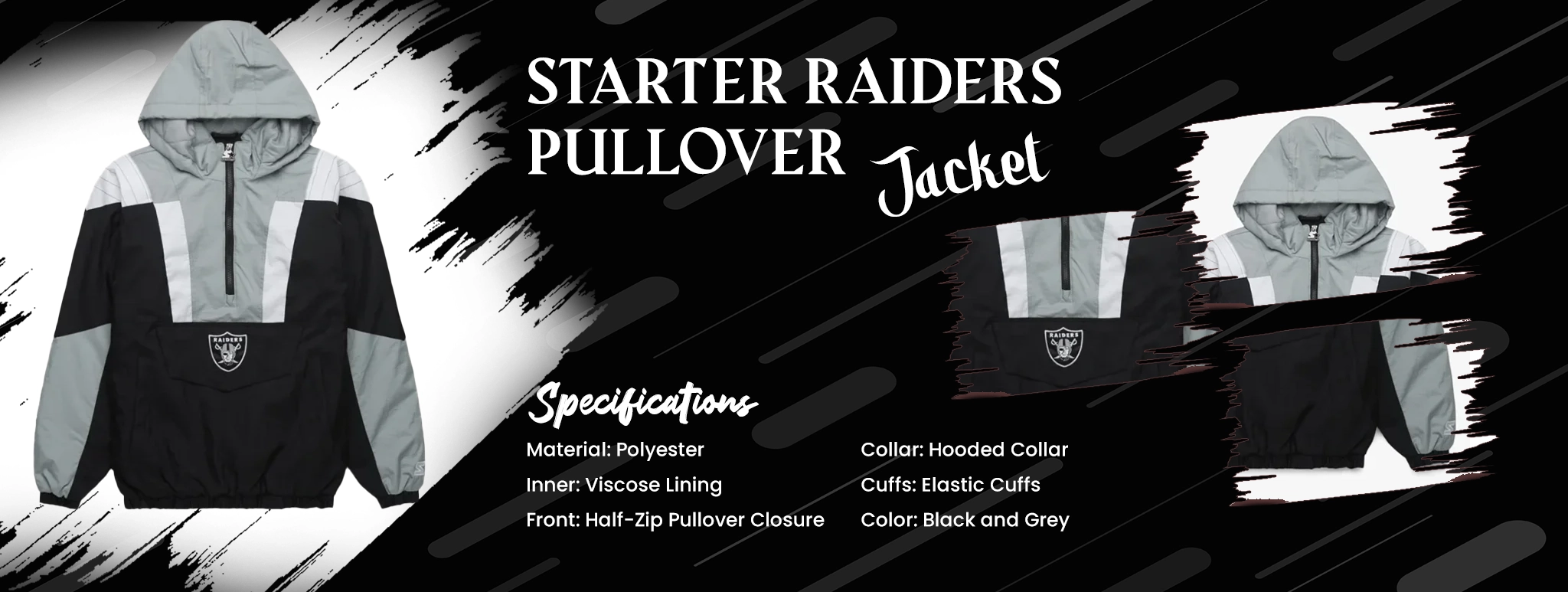 Starter Raiders Pullover Jacket