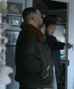 The Instigators 2024 Booch Smugglers XXX Moon Shearling Bomber Jacket