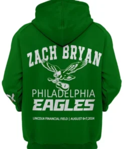 Zach Bryan Eagles Hoodie Green