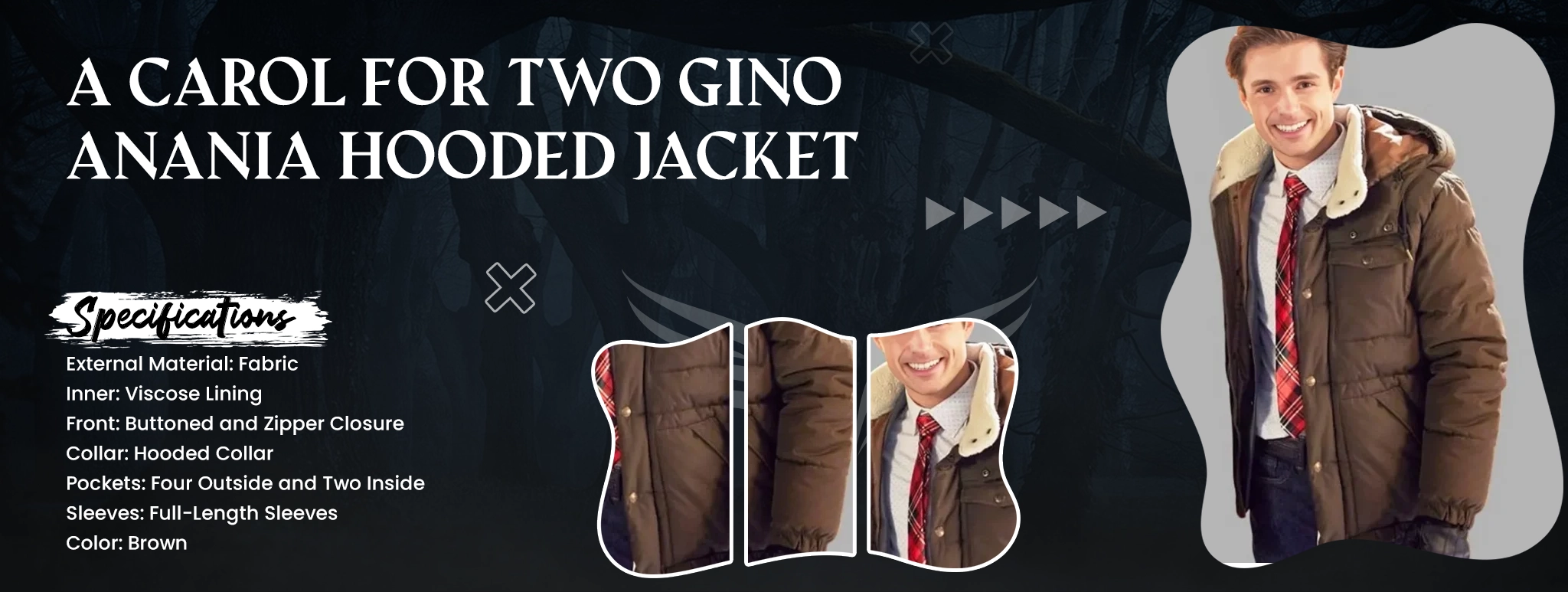 A Carol for Two Gino Anania Hooded Jacket