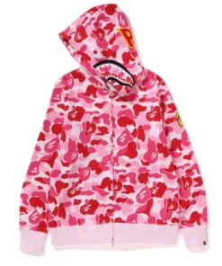 ABC Camo Shark Full Zip Hoodie Mens