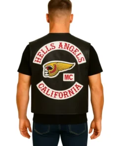 California Hells Angels Leather Vest (Back)