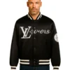 Embroidered Nylon Baseball Jacket