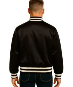 Embroidered Nylon Baseball Jacket (Back)