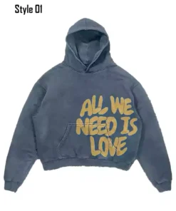 Front-Side-Of-The-Grey-All-We-Need-Is-Love-Oversized-Hoodie