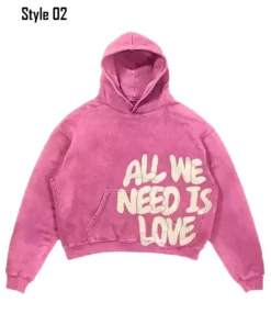 Front-Side-Of-The-Pink-All-We-Need-Is-Love-Oversized-Hoodie