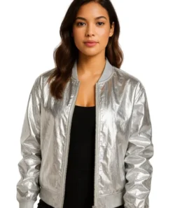 Millie Bobby Brown Silver Jacket