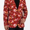 Santa Claus Christmas Red Blazer