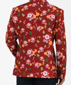 Santa Claus Christmas Red Blazer