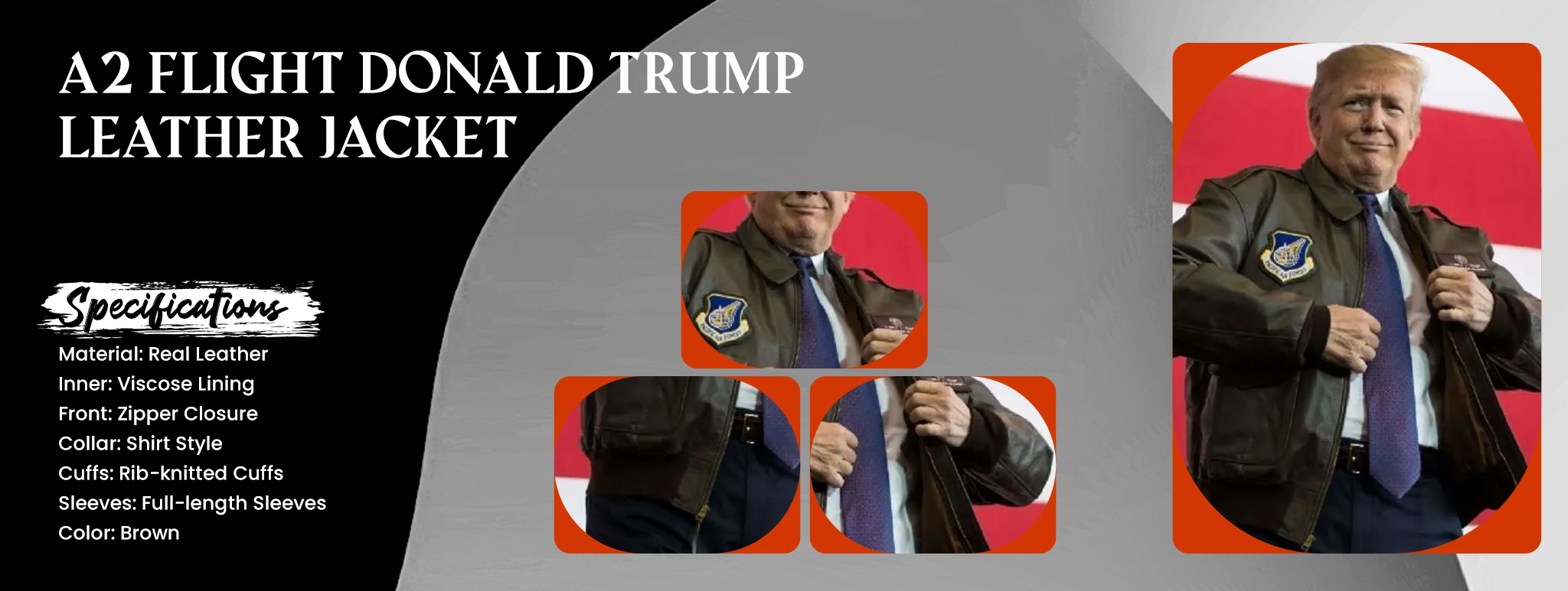 A2 Flight Donald Trump Leather Jacket