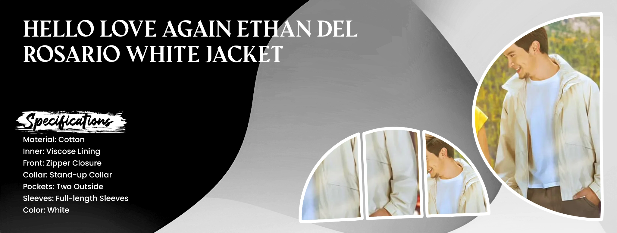 Hello Love Again Ethan del Rosario White Jacket