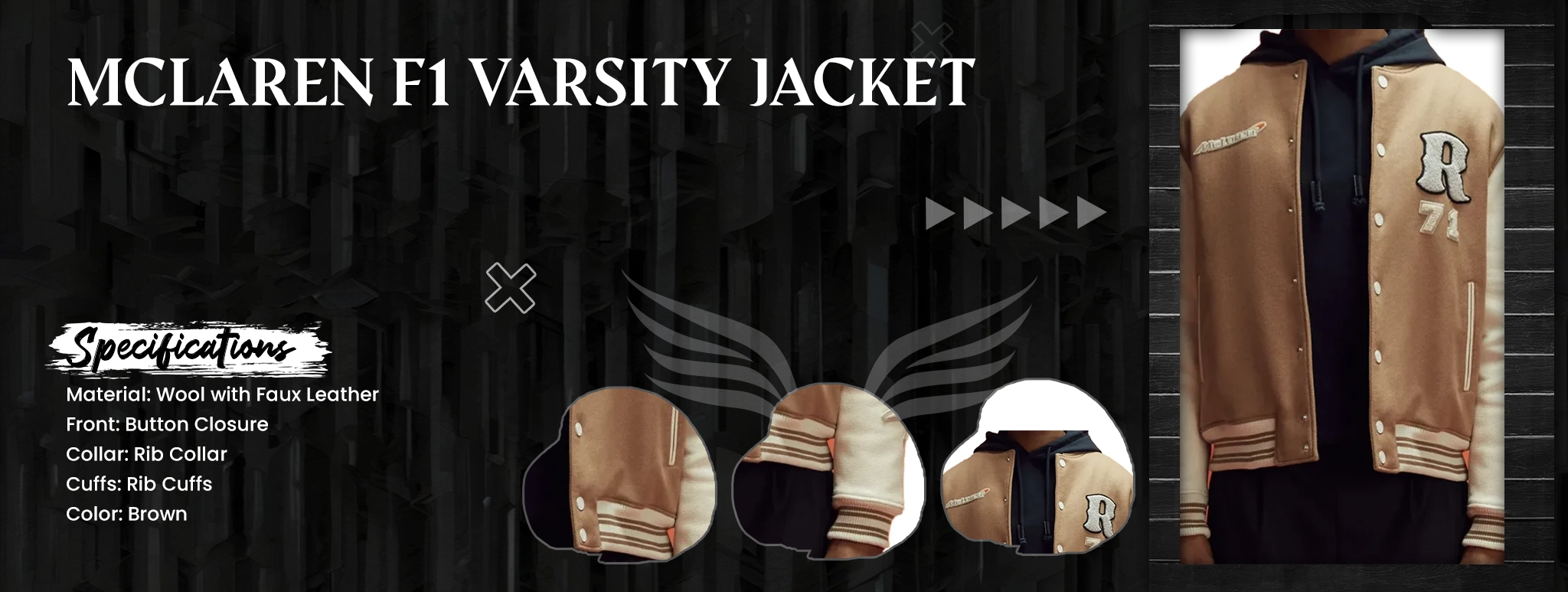 McLaren F1 Varsity Jacket