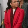 Meet Me Next Christmas Christina Milian Red Coat