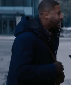 Meet Me Next Christmas Devale Ellis Blue Jacket