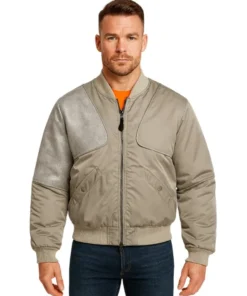 Trimmed Shell Bomber Jacket