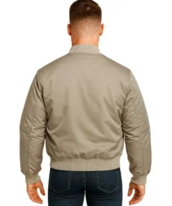 Trimmed Shell Bomber Jacket (Back)