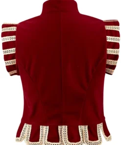 Tudor Renaissance Red Velvet Vest