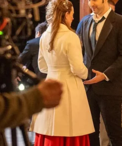 Colleen Amaya White Trench Coat Back Side