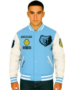 Memphis Grizzlies Retro Varsity Jacket – Classic Wool Rib Letterman