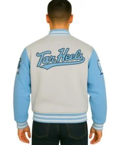 North Carolina Tar Heels Varsity Jacket – Premium NCAA OVO Edition (Back)
