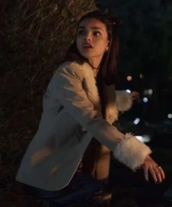 Rachel Zegler Y2K 2024 Shearling Jacket.