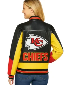 Taylor Swift Kansas City Chiefs Leather Jacket (Back)