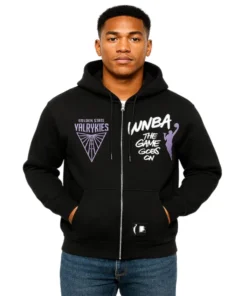 Unisex Round21 Black Golden State Valkyries Double Zip Hoodie