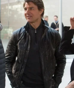 Tom Cruise Mission Impossible Rogue Nation leather jacket