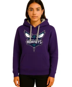 Charlotte Hornets Antigua Women’s Victory Pullover Hoodie – Purple