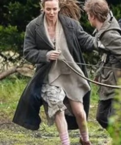 28 Years Later 2025 Jodie Comer Grey Coat