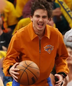 Timothee Chalamet Knicks Game Six Jacke