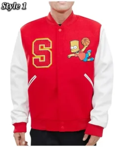 Bart Simpson Varsity Jacket style 1