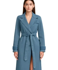 Belted Denim Coat