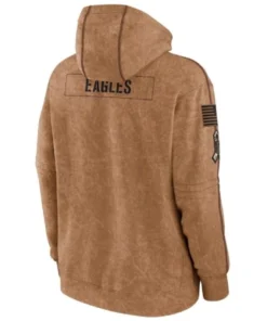 Eagles Brown Hoodie Back