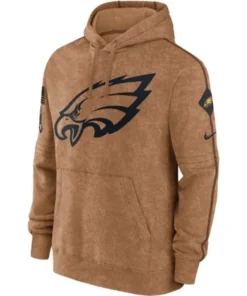 Eagles Brown Hoodie Front