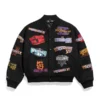 Front-Side-Of-The-WrestleMania-1-21-Black-Varsity-Jacket