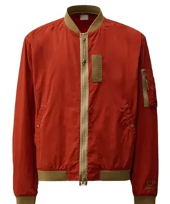 Front-Side-Of-the-Red-Contrast-Flatt-Nylon-Bomber-Jacket