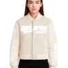 Fury McLaren F1 Team Bomber Jacket in Off White