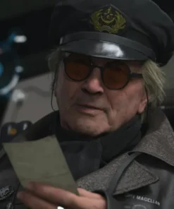George Miller Death Stranding 2 Tarman Black Leather Coat