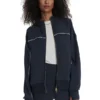 Gia Zip Through Hooded Sweater Jacket Front
