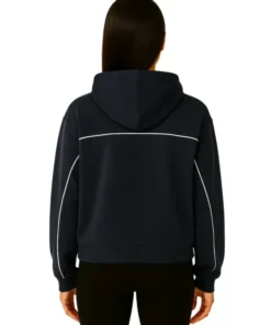 Gia Zip Through Hooded Sweater Jacket (Back)