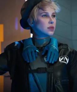 Léa Seydoux Death Stranding 2 Leather Hooded Coat