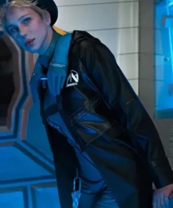 Léa Seydoux Death Stranding 2 Leather Hooded Coat
