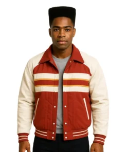 Lucas Sinclair Stranger Things S05 Bomber Jacket Front