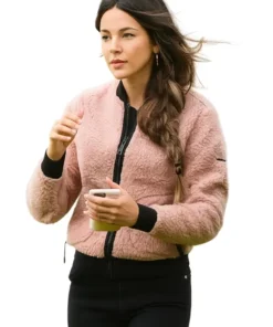 Michelle Keegan Sherpa Bomber Jacket