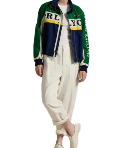 Ralph Lauren Logo Canvas Racing Jacket Front Side