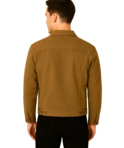 Reacher TV Series Alan Ritchson Brown Jacket (Back)